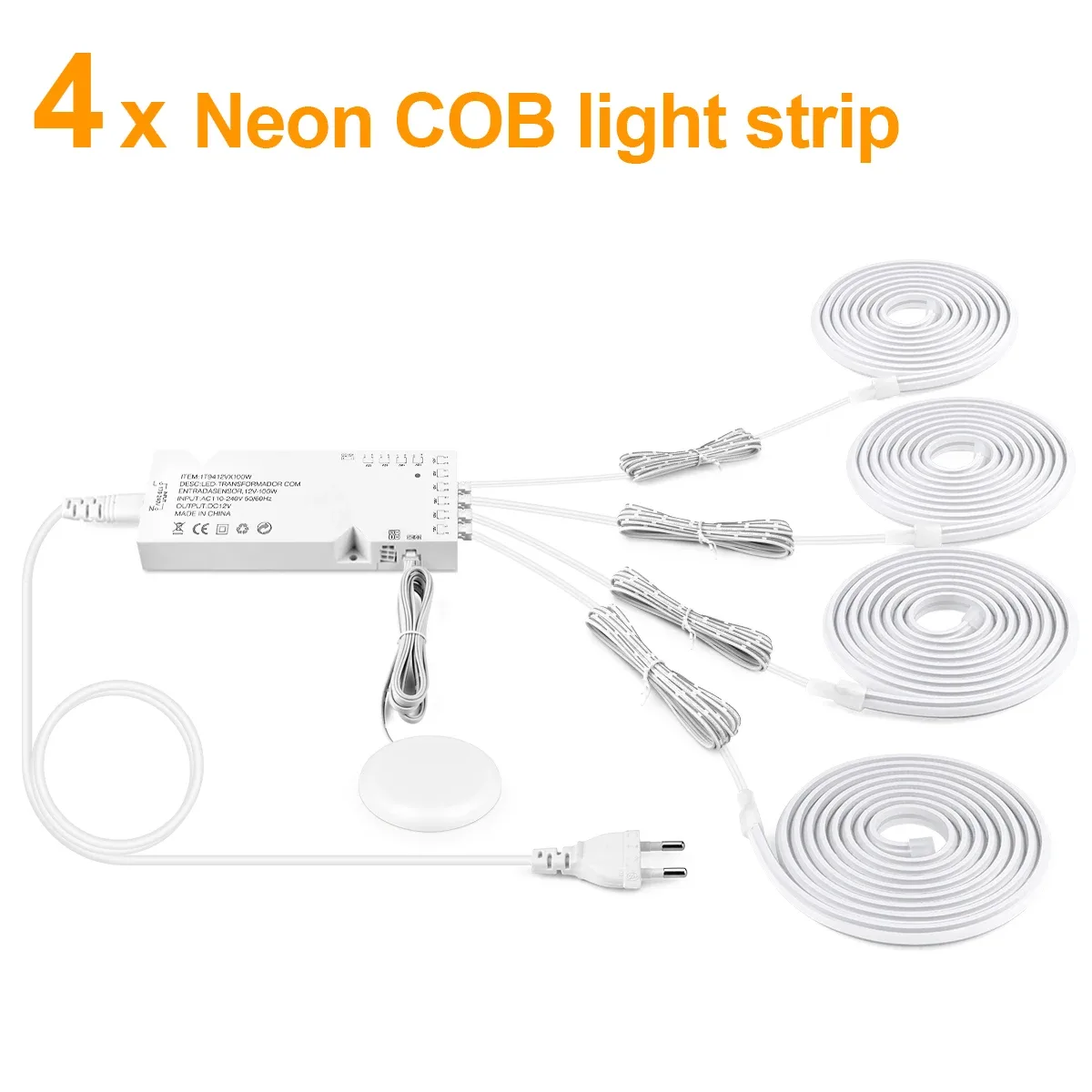 Ruban LED COB Néon Flexible en Silicone avec Capteur Tactile et Balayage Manuel slide 10