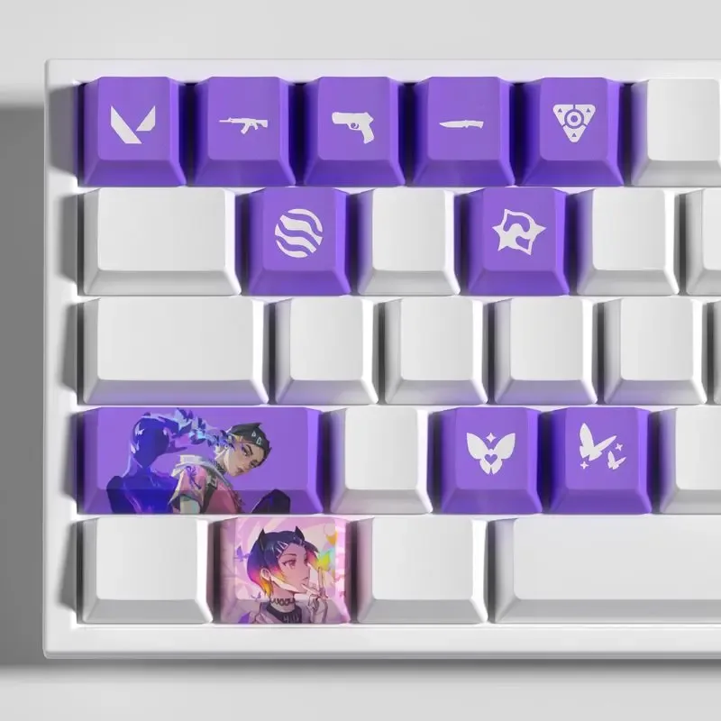 Set de 11 touches PBT Valorant - Profil OEM - Clove, Jett, Reyna, Omen, Sage & Viper - Image 6