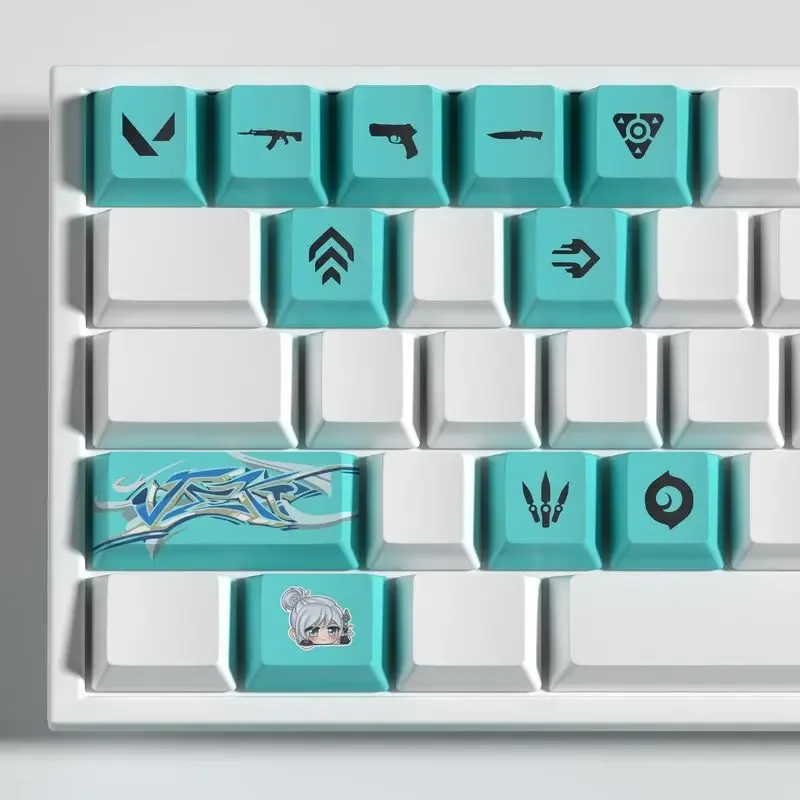 Set de 11 touches PBT Valorant - Profil OEM - Clove, Jett, Reyna, Omen, Sage & Viper - Image 5