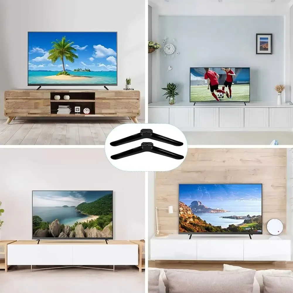 Pieds de support TV universels avec vis - Noir slide 5