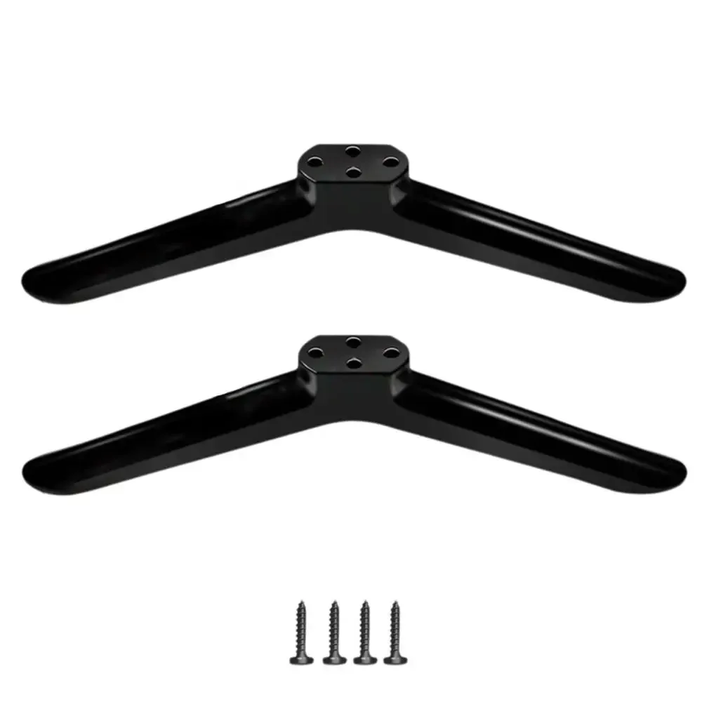 Pieds de support TV universels avec vis - Noir