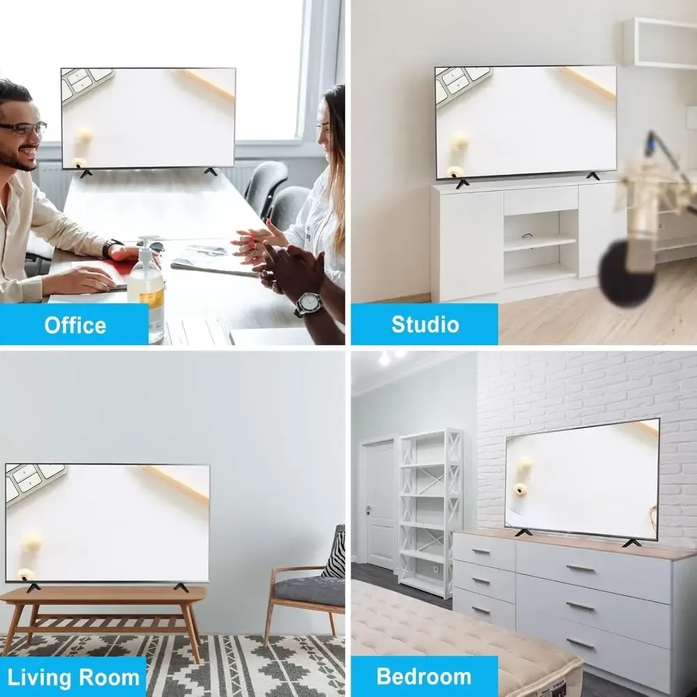 Pieds de support TV universels avec vis - Noir slide 2