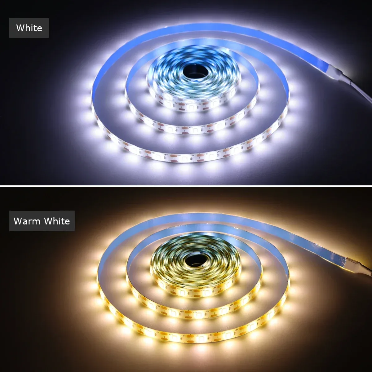 Ruban LED flexible avec détecteur de mouvement PIR, alimentation USB 5V - Image 5