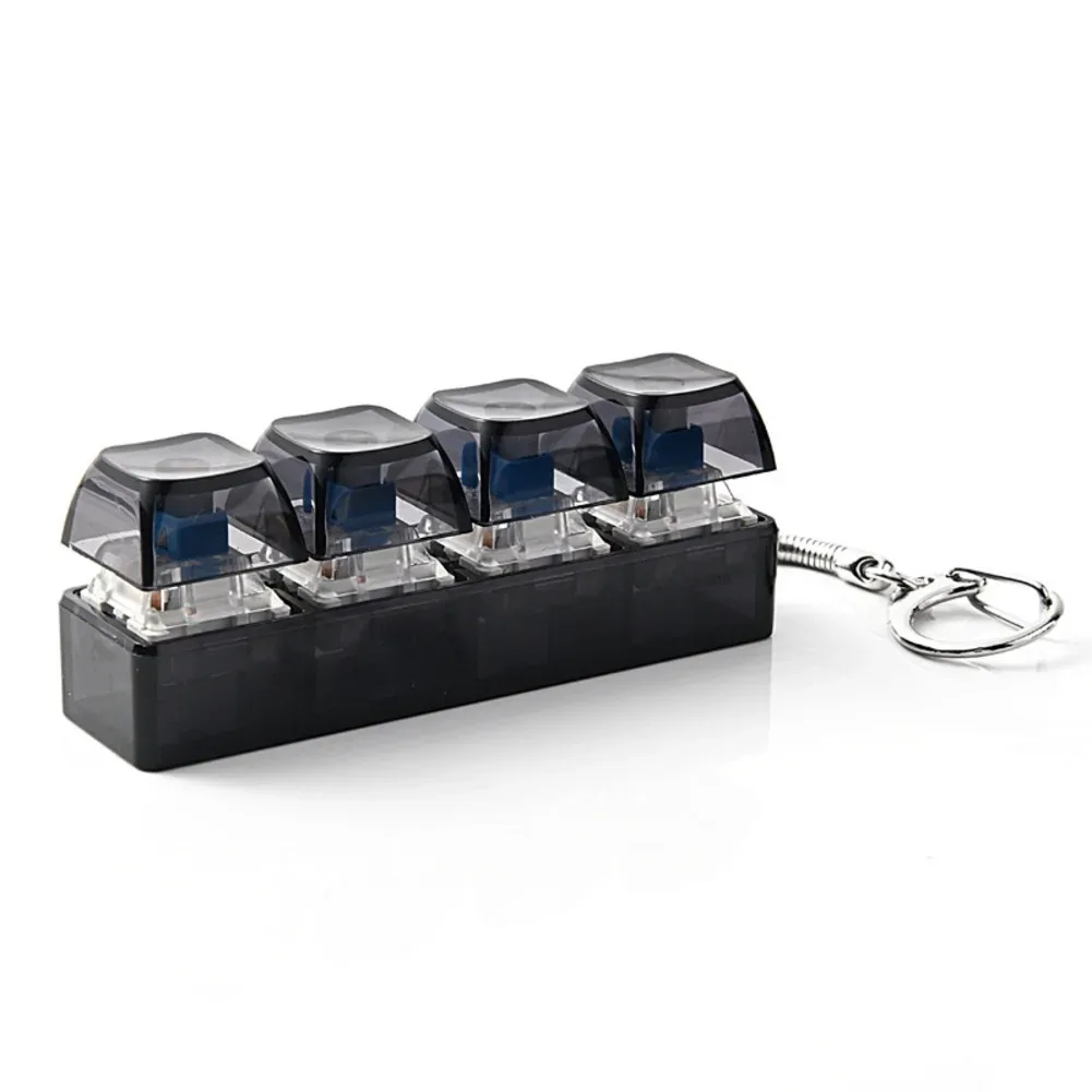 Testeur de clavier mécanique 4 touches avec LED et porte-clés anti-stress - Image 5
