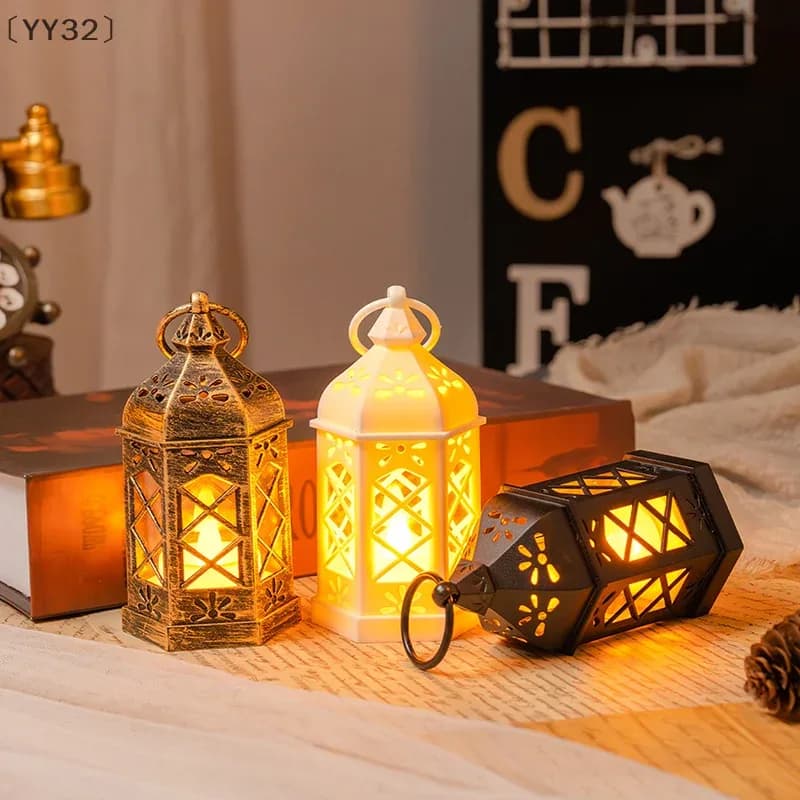 Lanterne LED rétro hexagonale maveraYY32 - Décoration d'ambiance et cadeau créatif - Image 2
