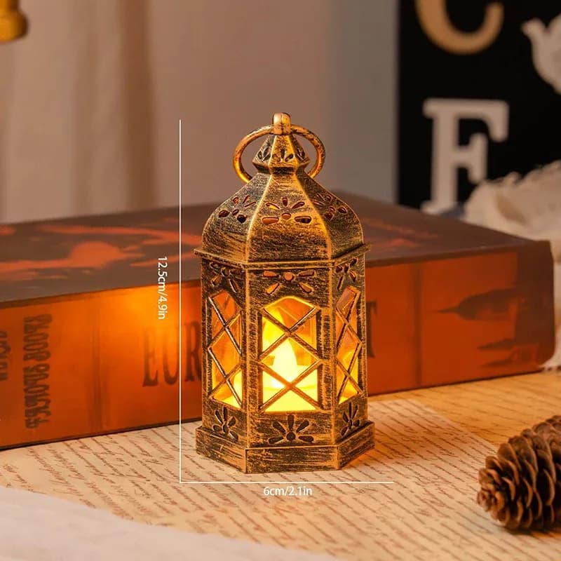 Lanterne LED rétro hexagonale maveraYY32 - Décoration d'ambiance et cadeau créatif slide 7