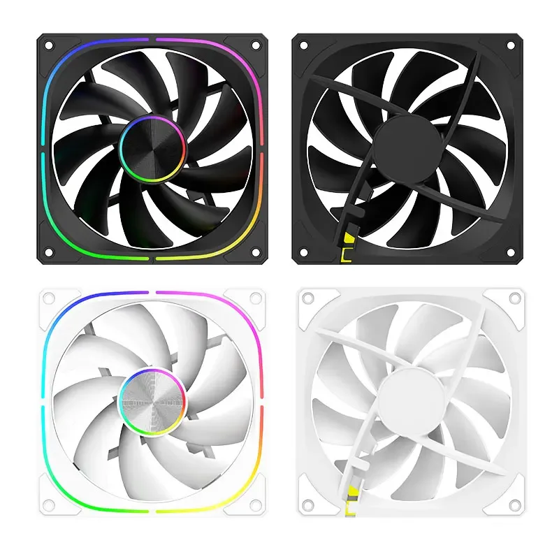 Ventilateur de Boîtier UPSIREN PF-14 V2 ARGB, Effet Miroir Infini sur 3 Côtés, 140 x 140 x 25 mm, Roulement Hydraulique, 36 LED - Image 6