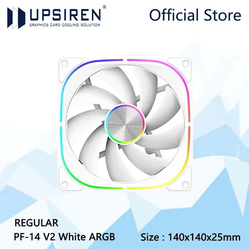 Ventilateur de Boîtier UPSIREN PF-14 V2 ARGB, Effet Miroir Infini sur 3 Côtés, 140 x 140 x 25 mm, Roulement Hydraulique, 36 LED slide 9