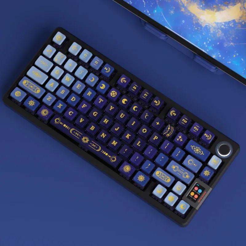 Set de touches STAR-MOON Pudding PBT - Profil OEM rétroéclairé pour clavier mécanique - Image 5