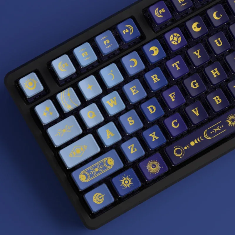 Set de touches STAR-MOON Pudding PBT - Profil OEM rétroéclairé pour clavier mécanique - Image 1