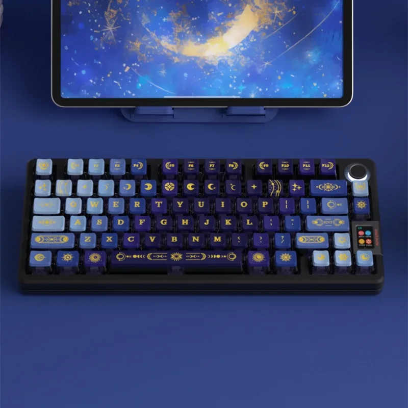 Set de touches STAR-MOON Pudding PBT - Profil OEM rétroéclairé pour clavier mécanique - Image 2