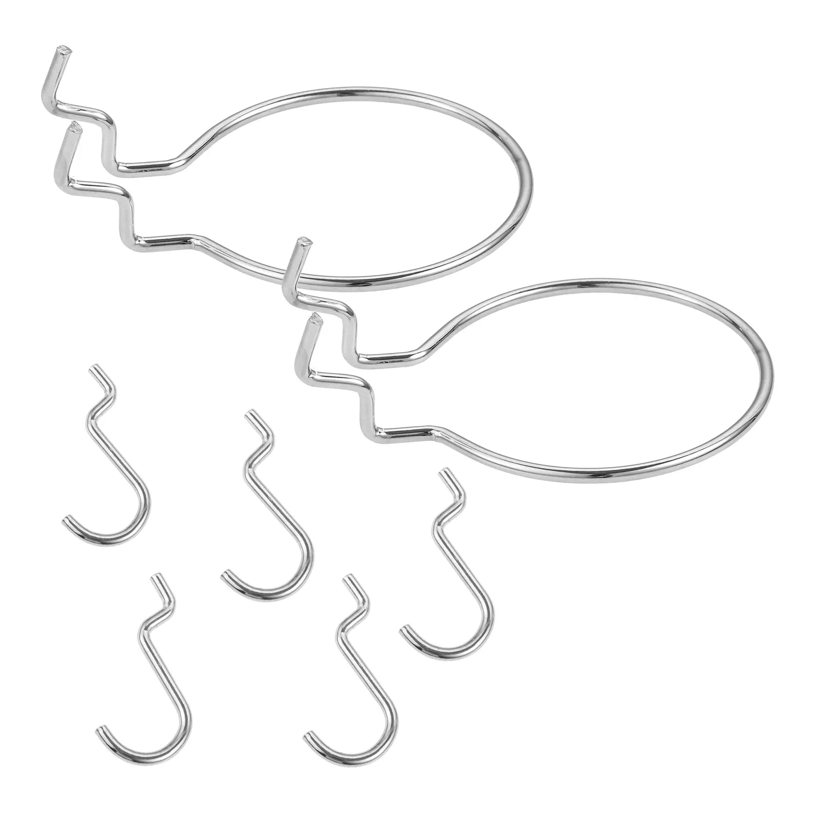 Anneaux métalliques pour panneau perforé