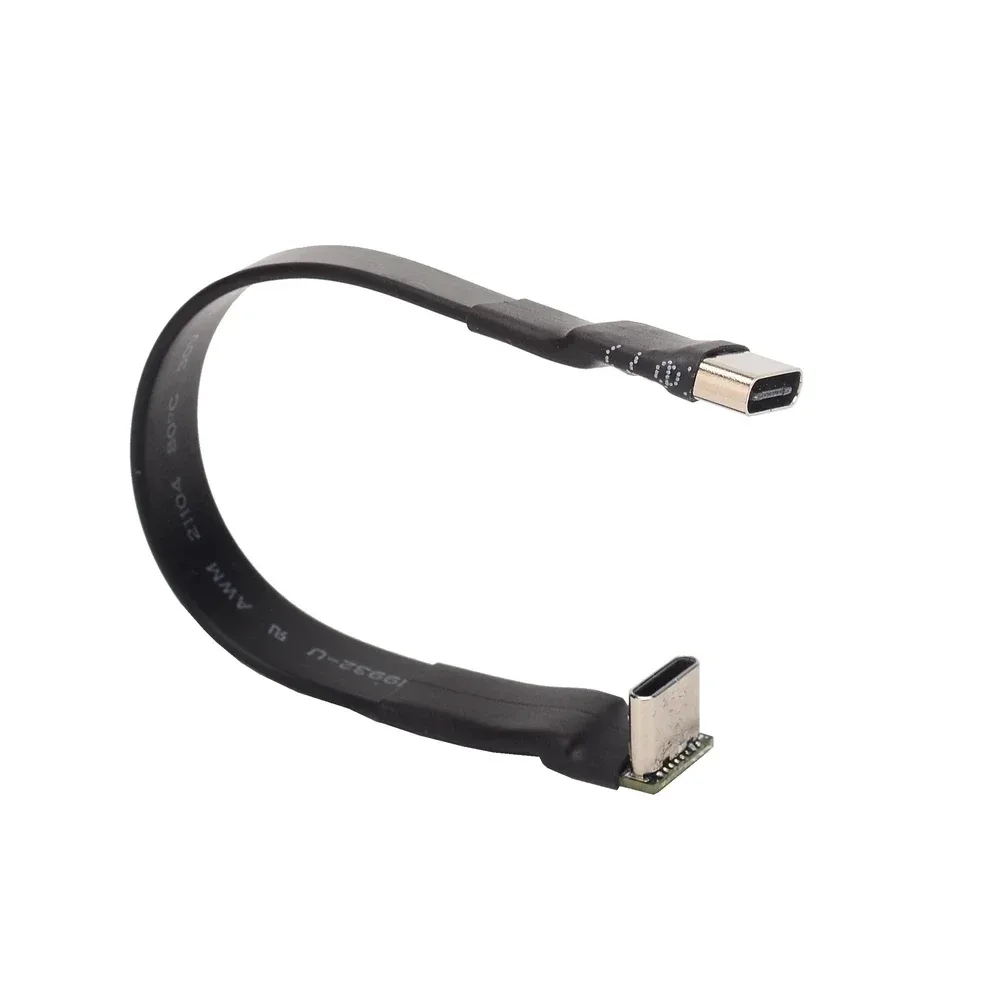 Câble d'extension USB-C 2.0 plat FPC blindé, connecteurs coudés à 90°, 5 cm à 3 m - Image 6