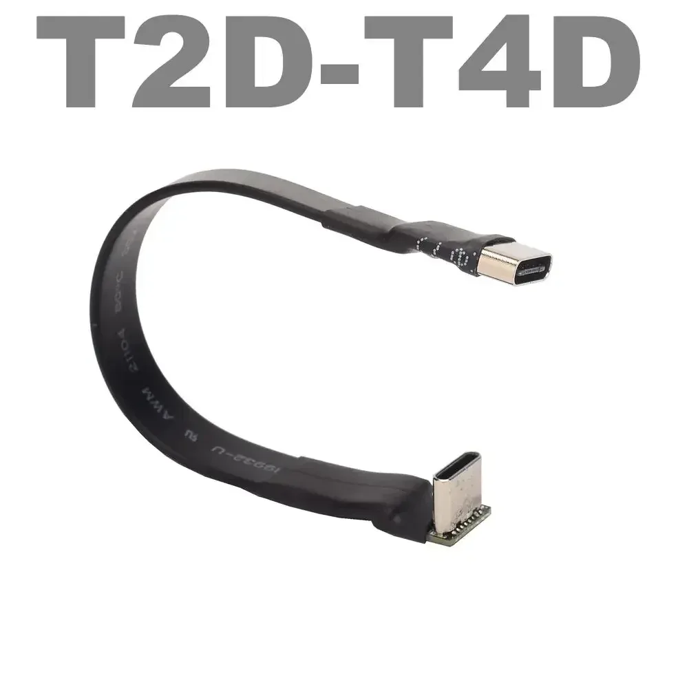 Câble d'extension USB-C 2.0 plat FPC blindé, connecteurs coudés à 90°, 5 cm à 3 m slide 7