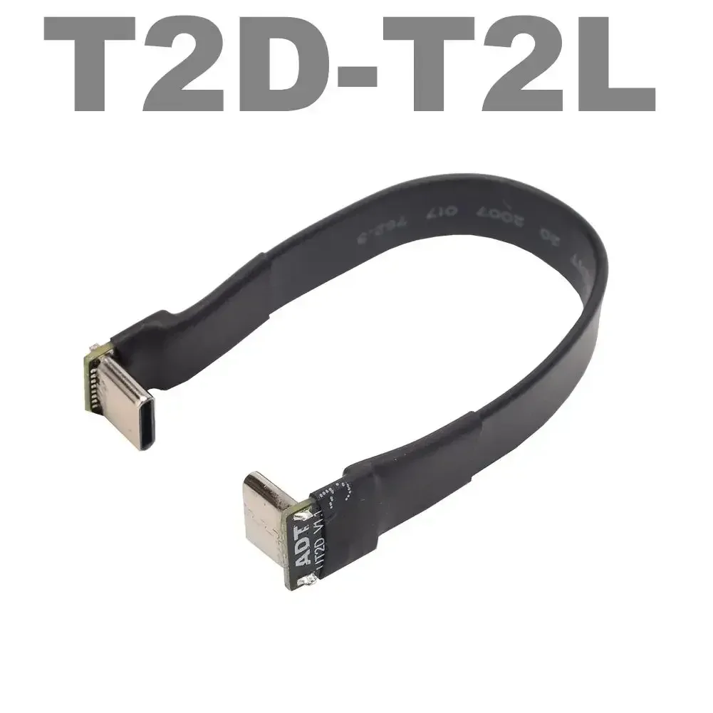 Câble d'extension USB-C 2.0 plat FPC blindé, connecteurs coudés à 90°, 5 cm à 3 m slide 9
