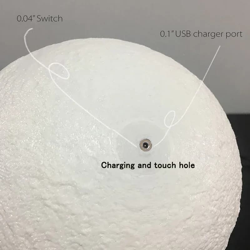 Lampe Lune LED 3D Tactile et Rechargeable - Image 3