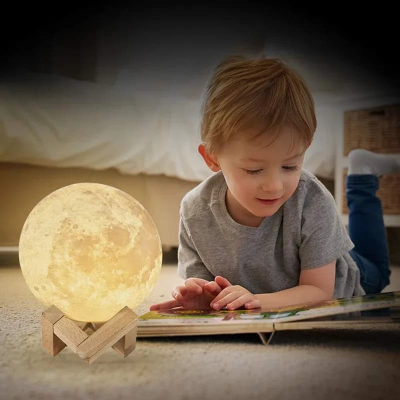 Lampe Lune LED 3D Tactile et Rechargeable - Image 4