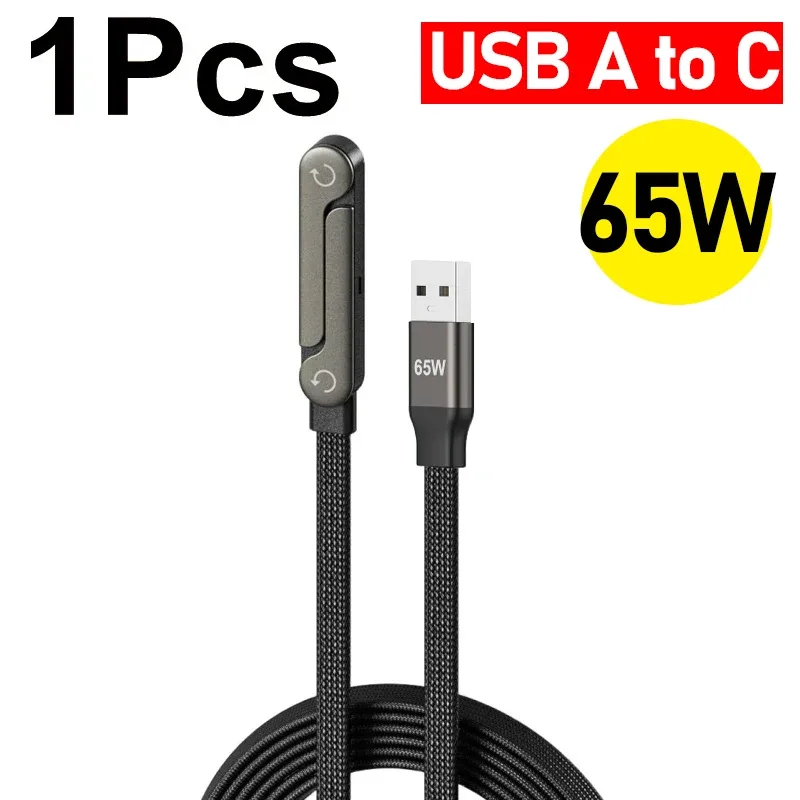 Câble USB-C 2-en-1 avec support de téléphone intégré 90° - Charge rapide 240W slide 10