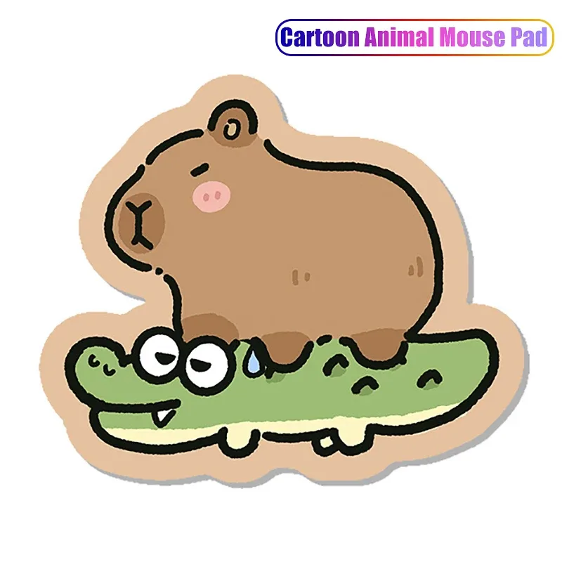 Tapis de souris Kawaii antidérapant - Motif animaux mignons - Image 2