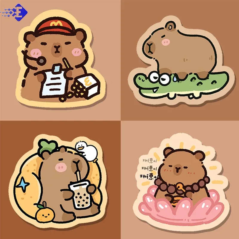 Tapis de souris Kawaii antidérapant - Motif animaux mignons - Image 1