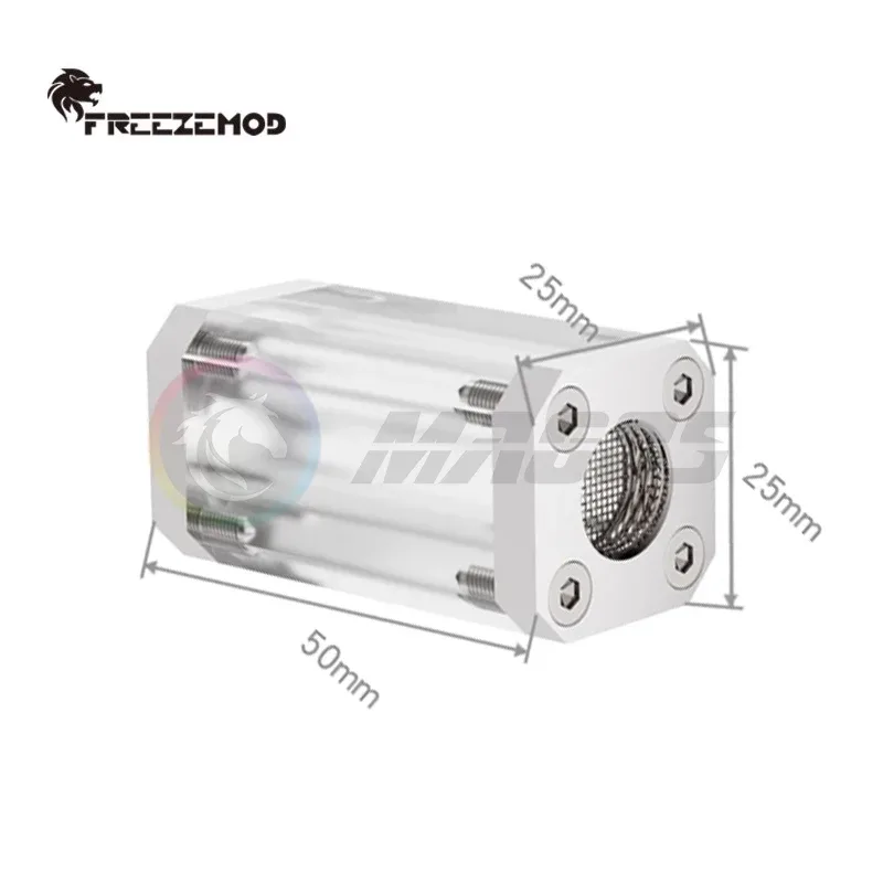 Filtre pour Refroidissement Liquide PC EZEMOD - G1/4 - Cuivre et Acrylique - GLQ-JX3 - Image 2