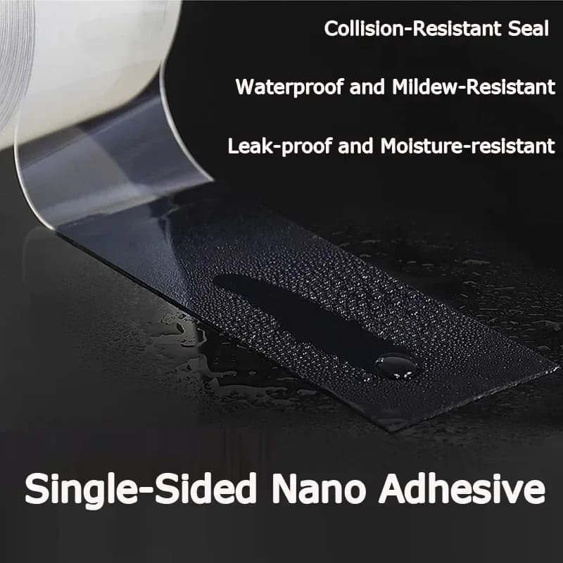 Ruban de protection anti-collision en silicone transparent, adhésif nano large et épais slide 4