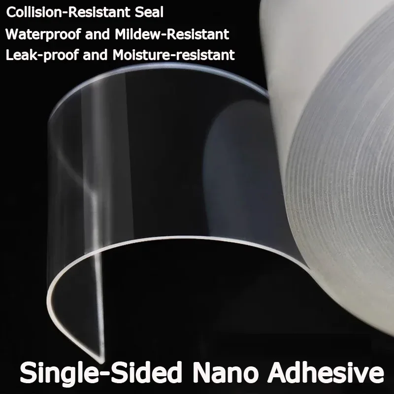 Ruban de protection anti-collision en silicone transparent, adhésif nano large et épais slide 5