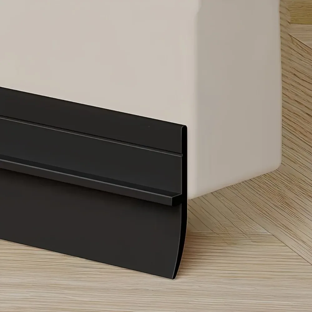 Bande d'étanchéité en silicone pour bas de porte - Isolation phonique et thermique