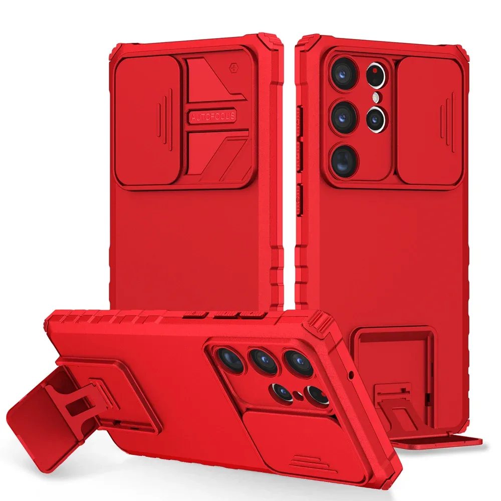 Coque de protection antichoc avec cache-caméra coulissant pour Samsung Galaxy S23 Ultra, S22+, S21 FE et Note 20 slide 8