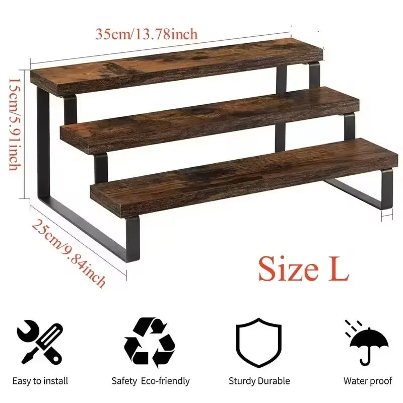 Présentoir en bois à 3 niveaux - Image 2