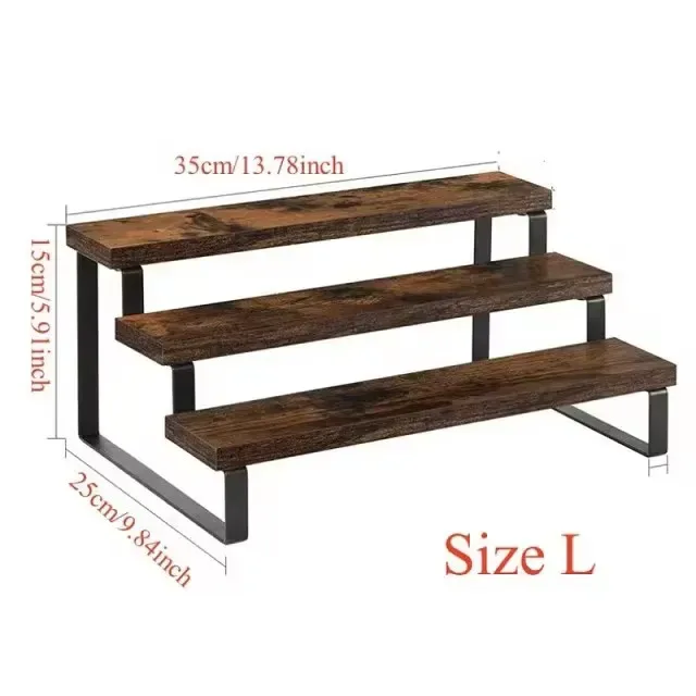 Présentoir en bois à 3 niveaux slide 8