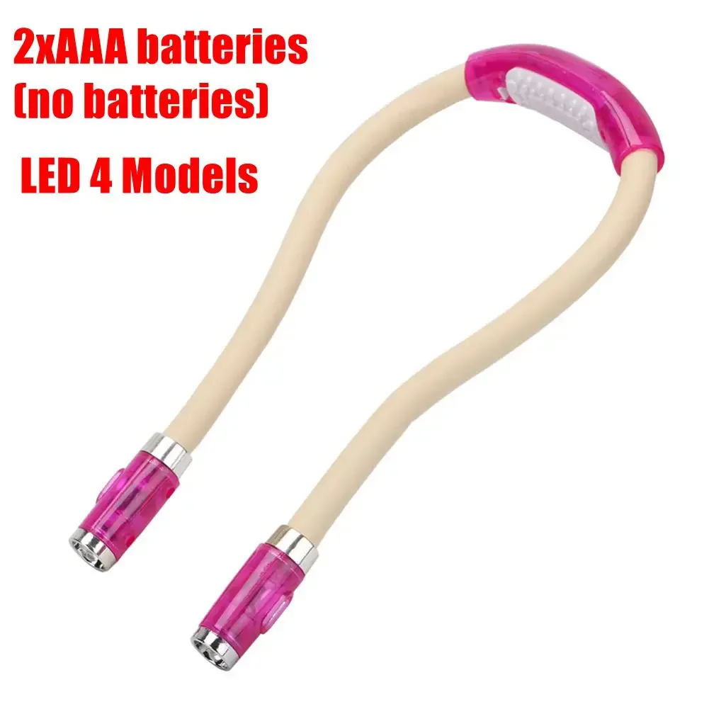 Lampe de lecture LED tour de cou flexible à intensité réglable slide 10