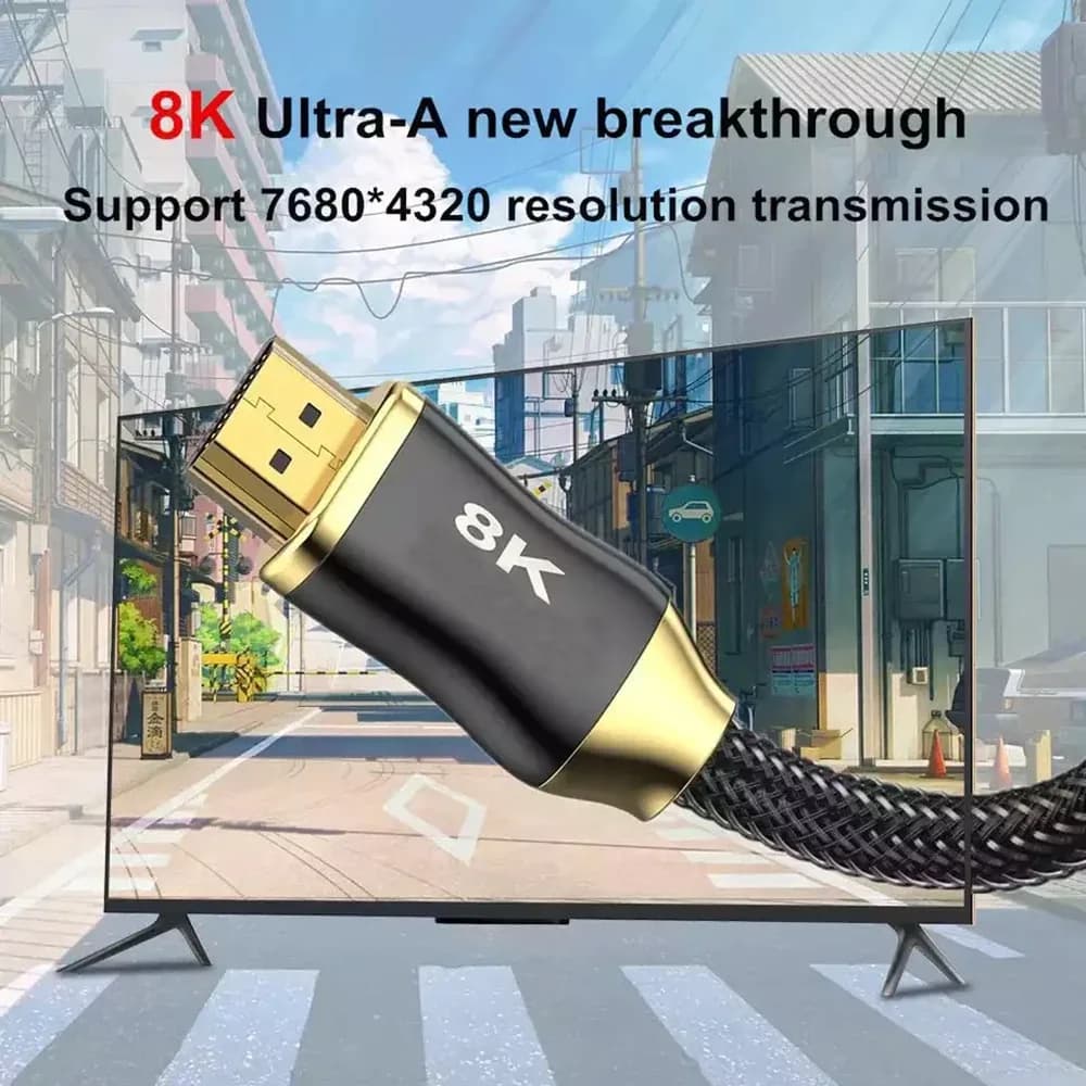 Câble HDMI 2.1 Ultra Haute Vitesse - 8K 60Hz / 4K 120Hz - 48Gbps - HDR & eARC - Compatible PS5, Apple TV et Projecteurs slide 5