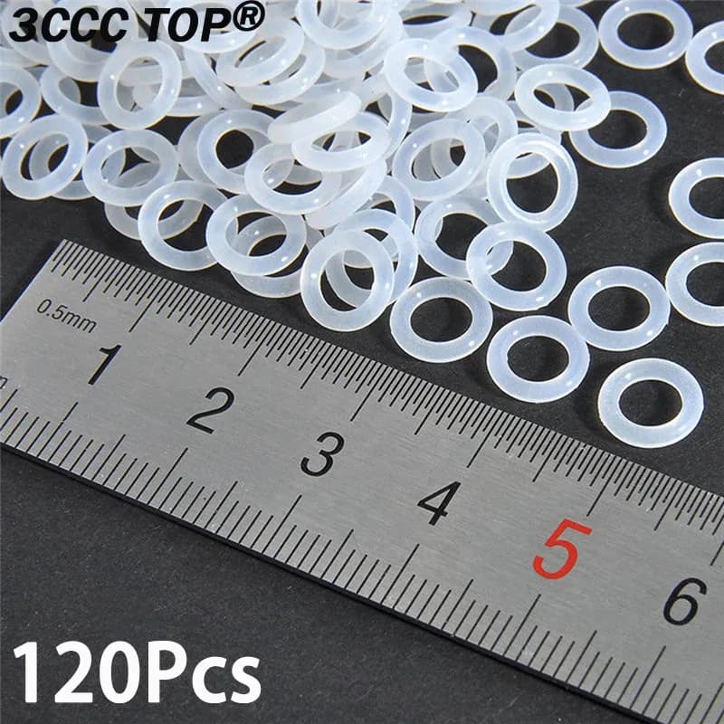 Joints toriques amortisseurs en silicone pour switchs Cherry MX (120 pièces)
