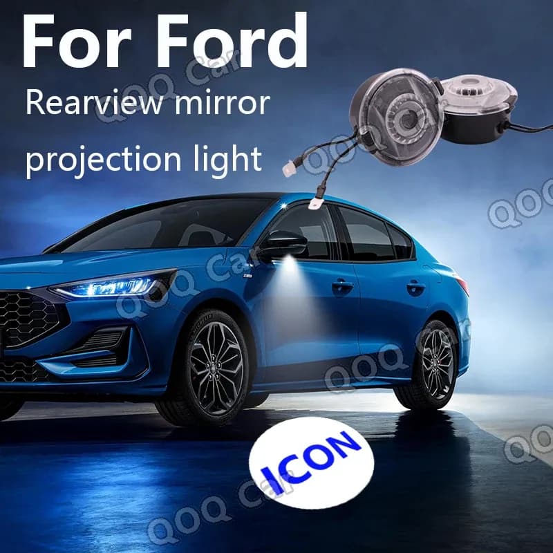 Projecteurs LED d’accueil pour rétroviseurs Ford Edge, Explorer, Mondeo, Focus MK4, Taurus, Kuga, Fusion, Flex