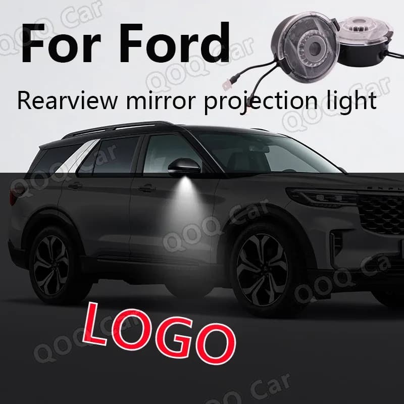 Projecteurs LED d’accueil pour rétroviseurs Ford Edge, Explorer, Mondeo, Focus MK4, Taurus, Kuga, Fusion, Flex slide 3