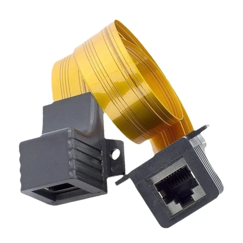 Câble réseau plat RJ45 CAT6 - Passe-fenêtre et porte - 30 cm - Image 5