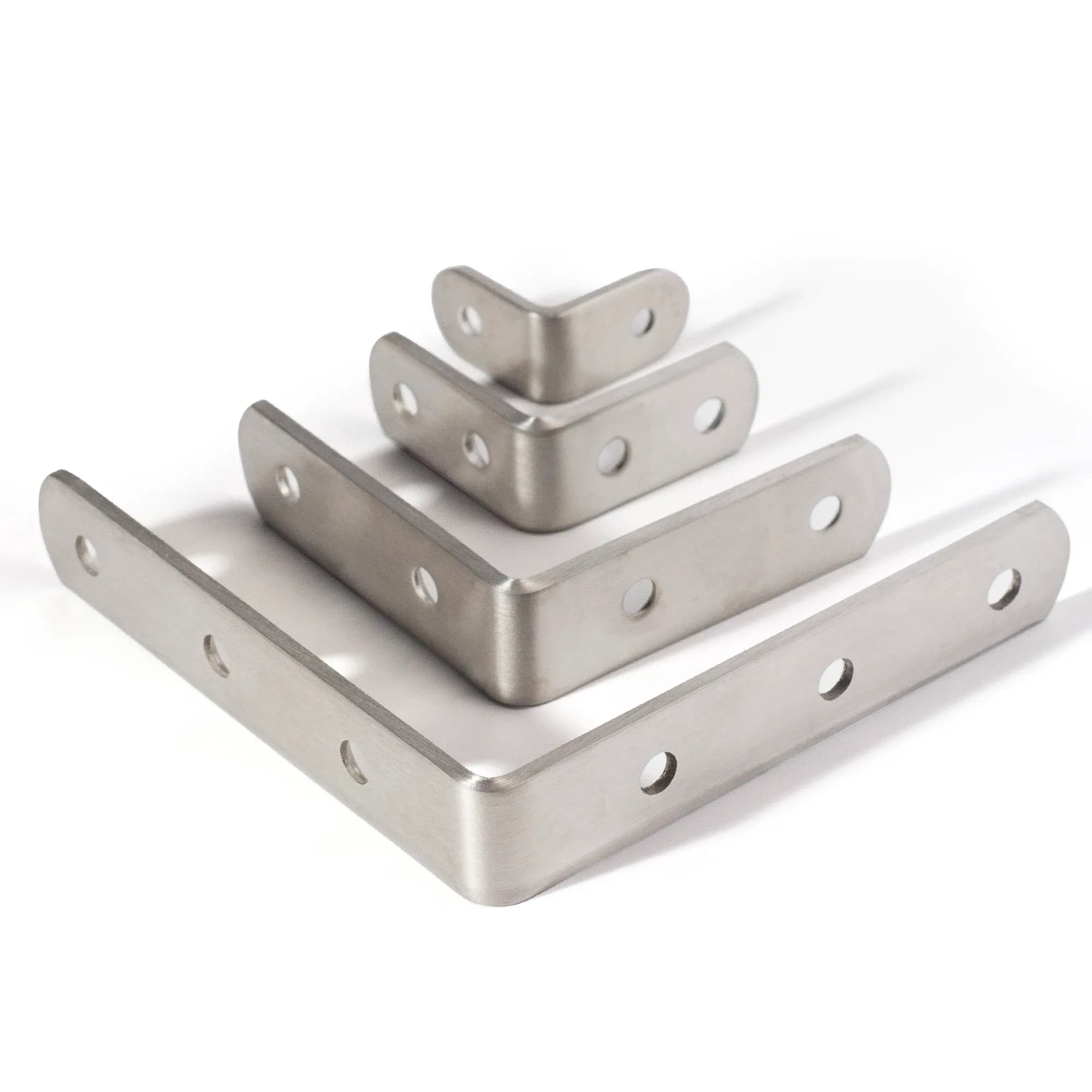 Lot de 10 équerres d'angle en acier inoxydable à 90 degrés pour meubles - Image 6