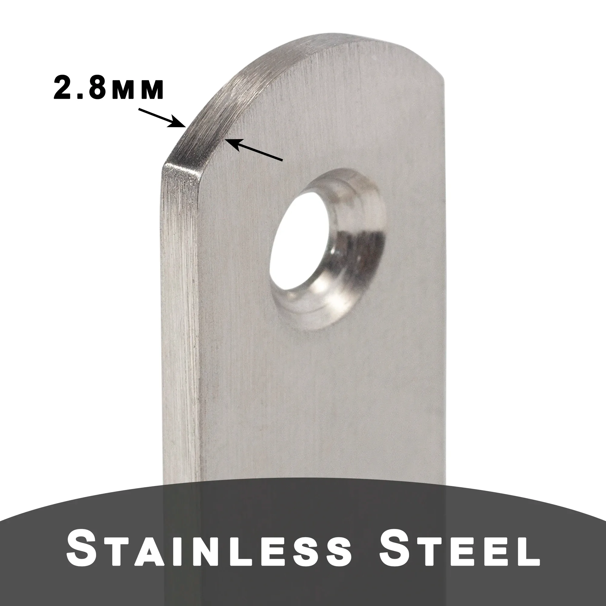 Lot de 10 équerres d'angle en acier inoxydable à 90 degrés pour meubles - Image 4