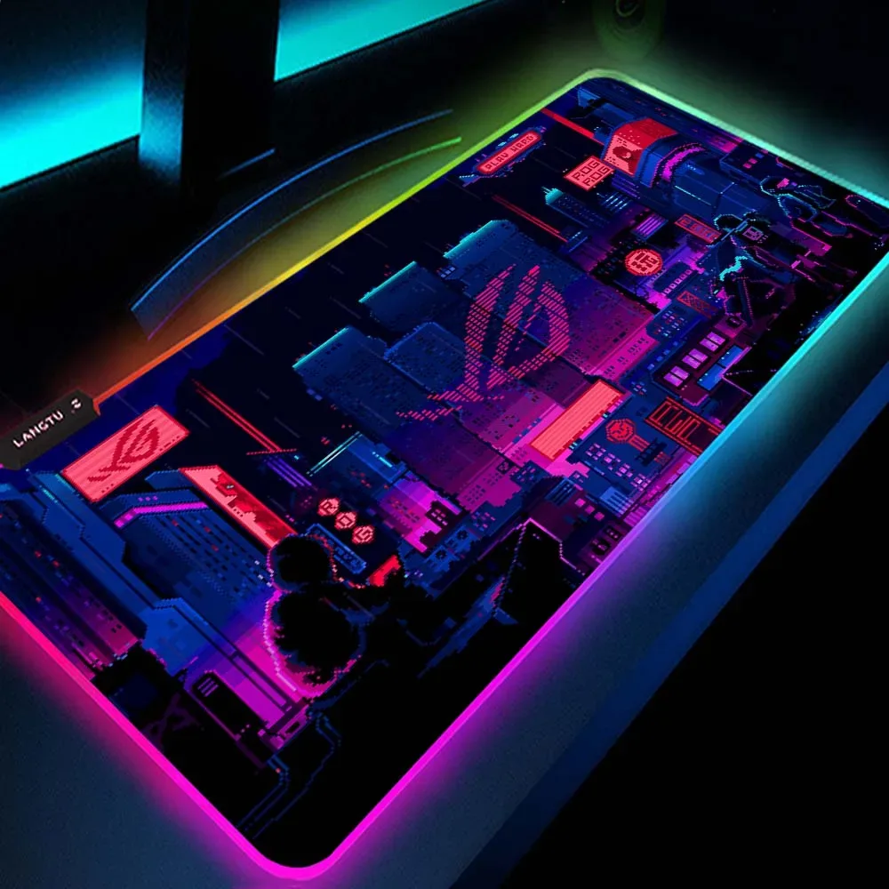 Tapis de souris gaming ASUS ROG avec rétroéclairage RVB - Image 1