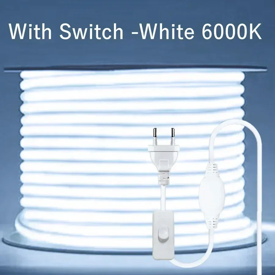 Ruban LED COB 220V Haute Densité, 288 LED/m, IP65 Étanche et Dimmable (RA90) slide 12