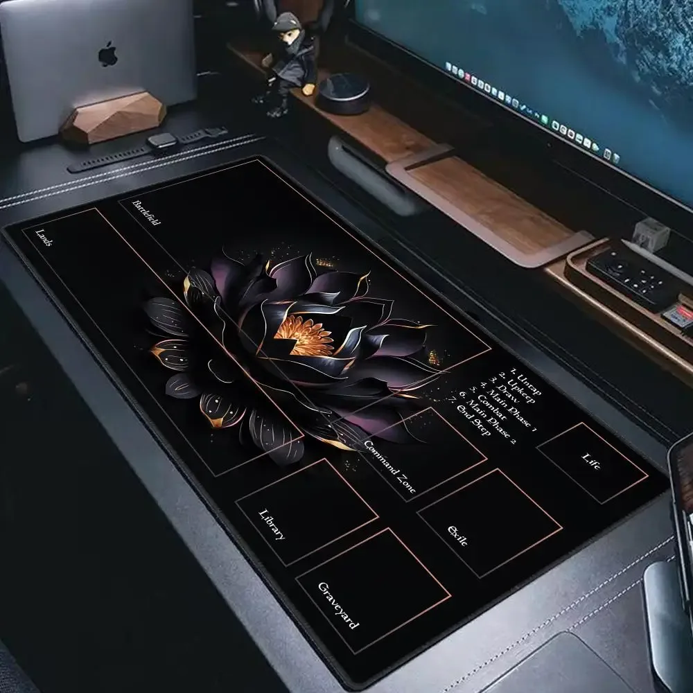 Tapis de jeu Magic: The Gathering - Lotus Noir - Bords cousus et base antidérapante slide 2