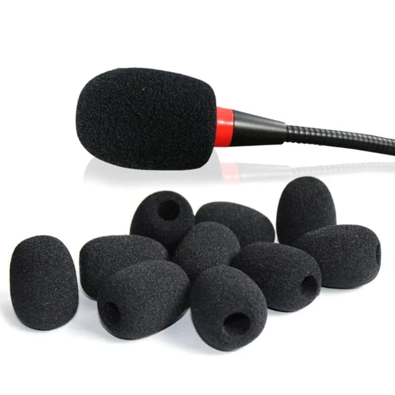 Lot de 10 bonnettes en mousse pour microphone à col de cygne slide 4