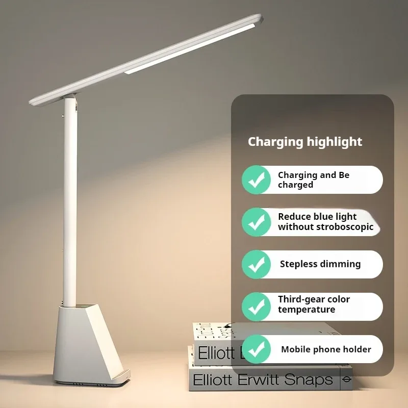 Lampe de bureau LED intelligente 15W avec chargeur sans fil et protection oculaire slide 5