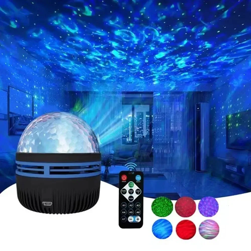 Projecteur Galaxie Aurora et Veilleuse LED Rotative avec Télécommande slide 7