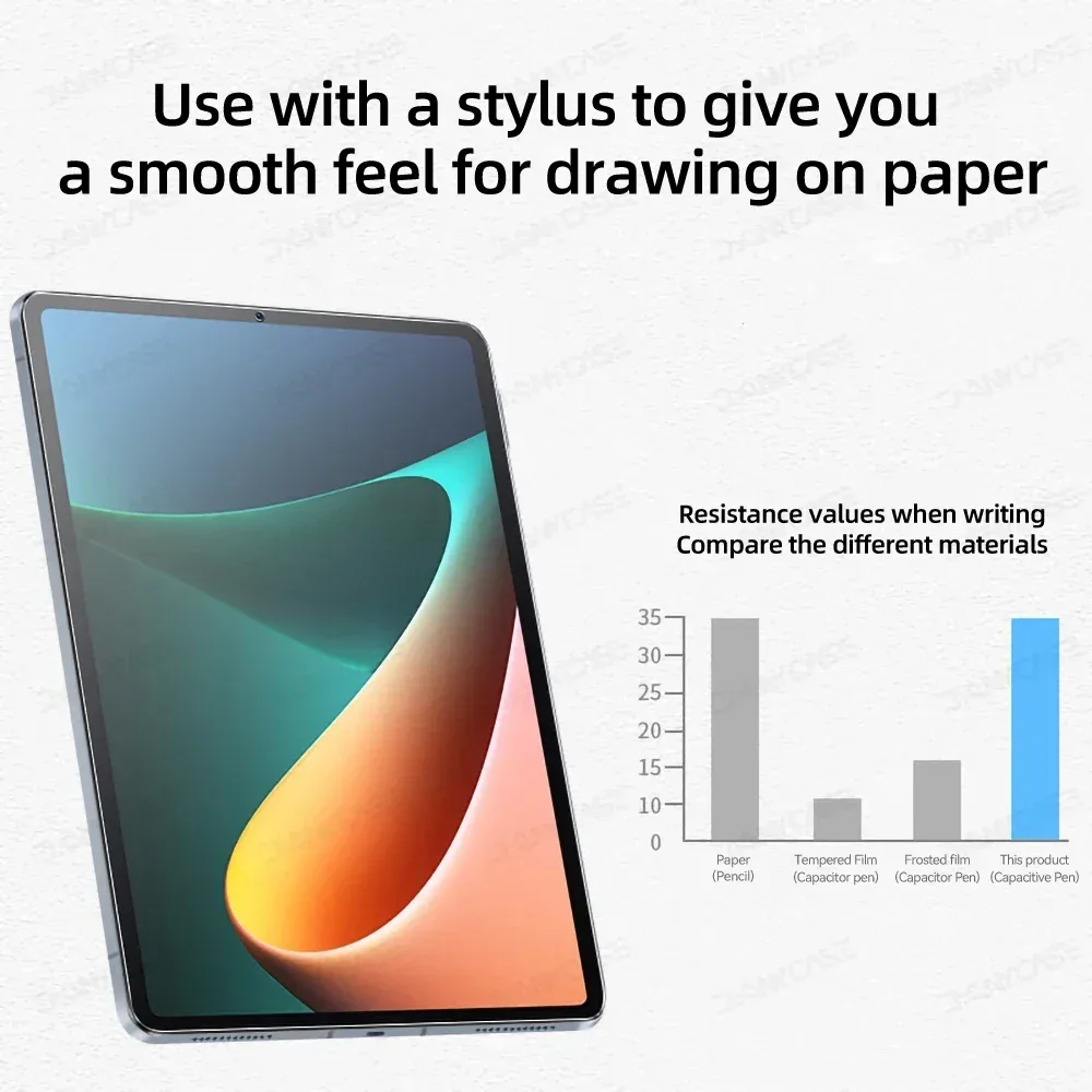 Lot de 2 protections d'écran magnétiques sensation papier pour Xiaomi Pad 6 / 5 / 6S Pro et Redmi Pad SE - Anti-reflet slide 2