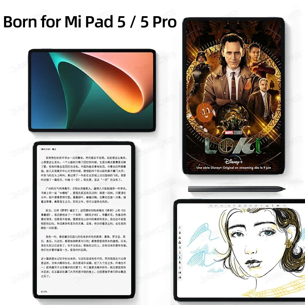 Lot de 2 protections d'écran magnétiques sensation papier pour Xiaomi Pad 6 / 5 / 6S Pro et Redmi Pad SE - Anti-reflet slide 6
