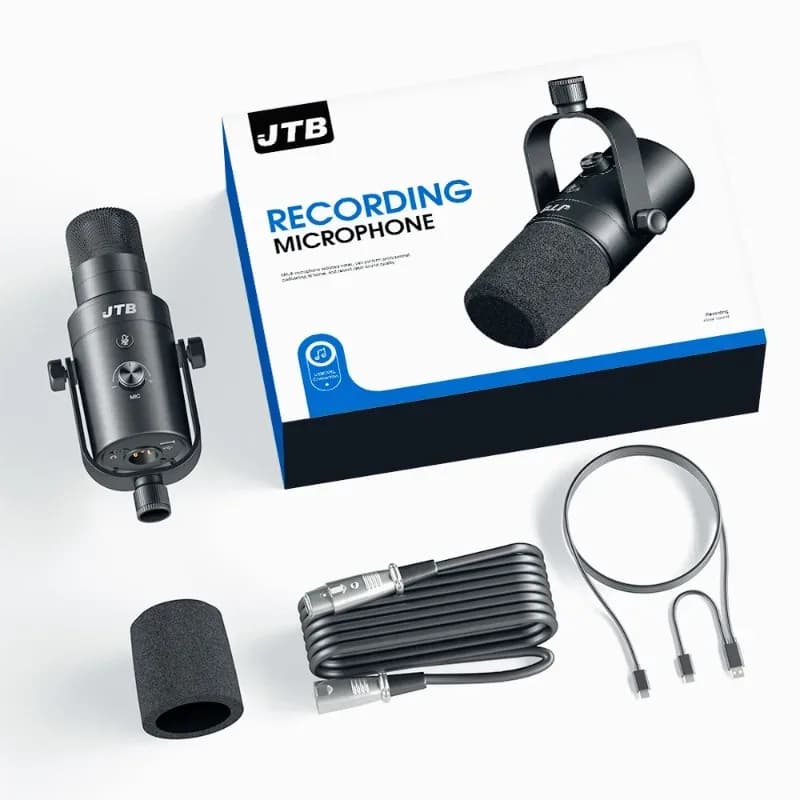 Bras de microphone articulé pivotant à 360° avec colonne montante amovible pour streaming slide 11
