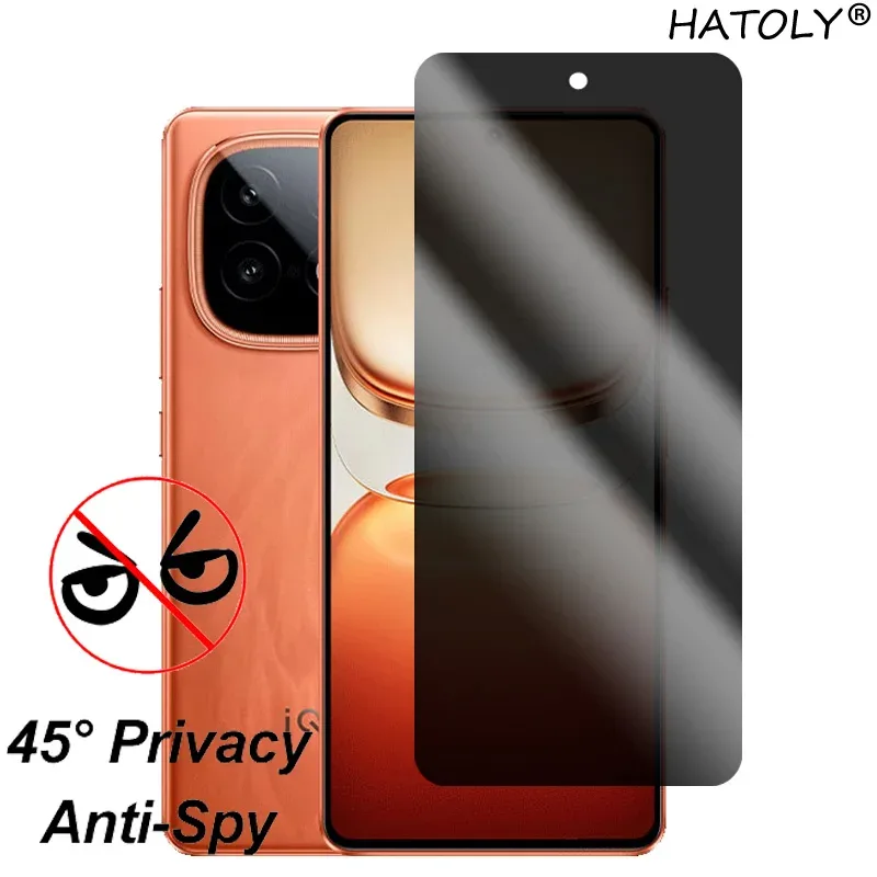 Verre trempé anti-espion et protection d'objectif pour iQOO Z10 Turbo / Pro - Image 1