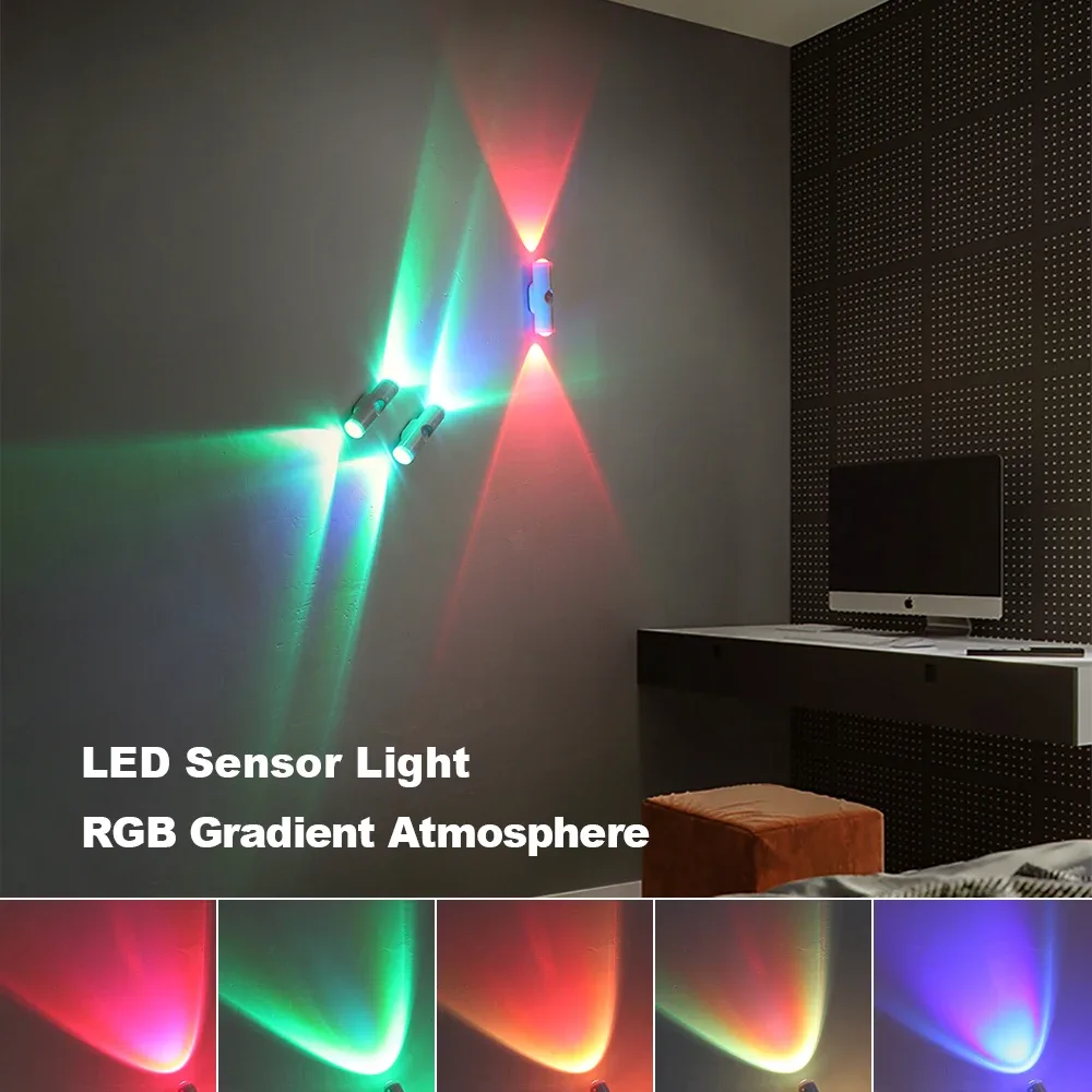 Veilleuse LED RGB avec Détecteur de Mouvement, Rechargeable USB - Image 4